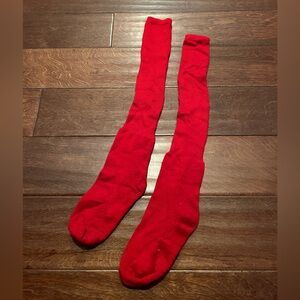 red softball socks